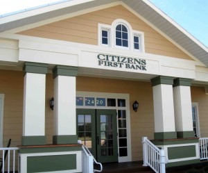 The new Citizens First Bank office at Pinellas Plaza.