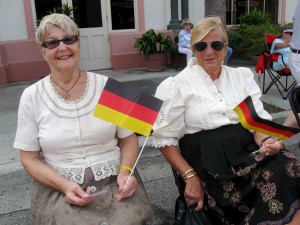 Gigi Robinson of Villa Valdosta and Sigrun Legg of Glenbrook both left Germany for America. They enjoyed the parade Tuesday in Spanish Springs.
