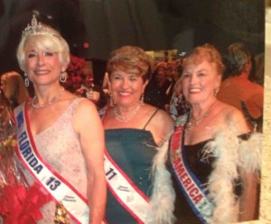  Betsy Horn, Ms Florida Senior America 2013; Terry Vece, MFSA 2011; Pinky O'Neil, Honorary Senior America 2006, from left.