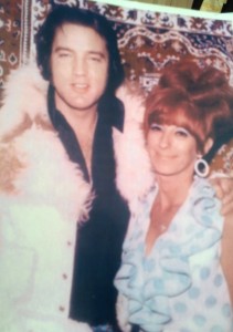Elvis Presley with Villager Sandy Nicometo.
