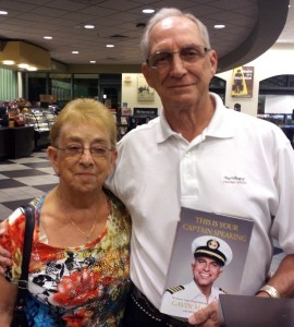 Scott and Hazel Harer of the Village of Silver Lake with their signed copy of Gavin MacLeod’s book.