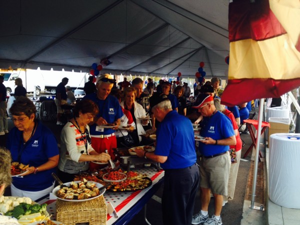 Villagers gathered to show support of vets, enjoy music, food