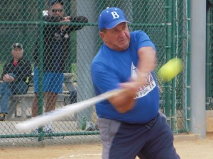 Tony Prettitore drives the ball for Babiarz.