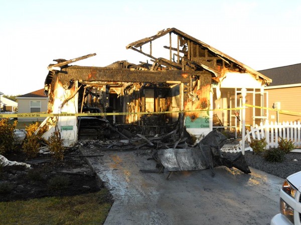 Blaze rips through home in Village of Hillsborough