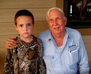 JC Burke and his grandson, Timothy.