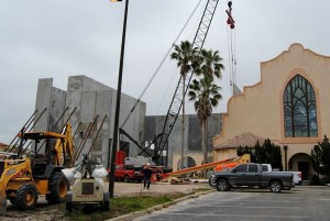 Work continues on the renovation at Church on the Square. 