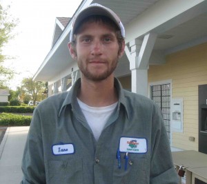 Zane Henegar of FertiGator placed the 911 calls that foiled a burglary attempt in the Village of Amelia.