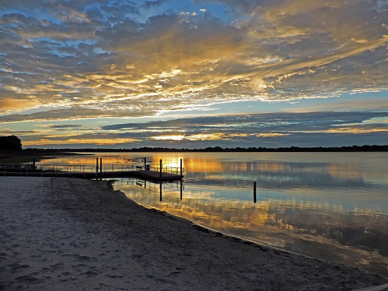 Sunrise at Lake Miona Shores in The Villages, FL