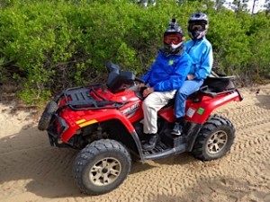 Carl and Bonnie Kusky set out on their four-wheeling adventure.