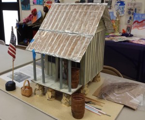A model of a 19th Century cracker house used by many Royal ancestors.