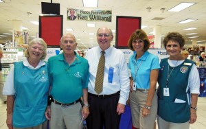 The Villages Regional Hospital Auxiliary saluted retiring Belk manager Ken Williams.