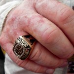 Humpy Wheeler was given this ring as a tribute to the many years he spent as head of Charlotte Motor Speedway.