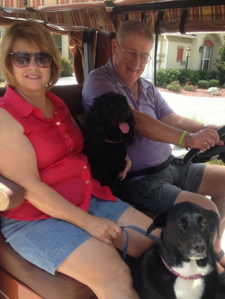 Beth and Don Gott with Bella and Sparkie