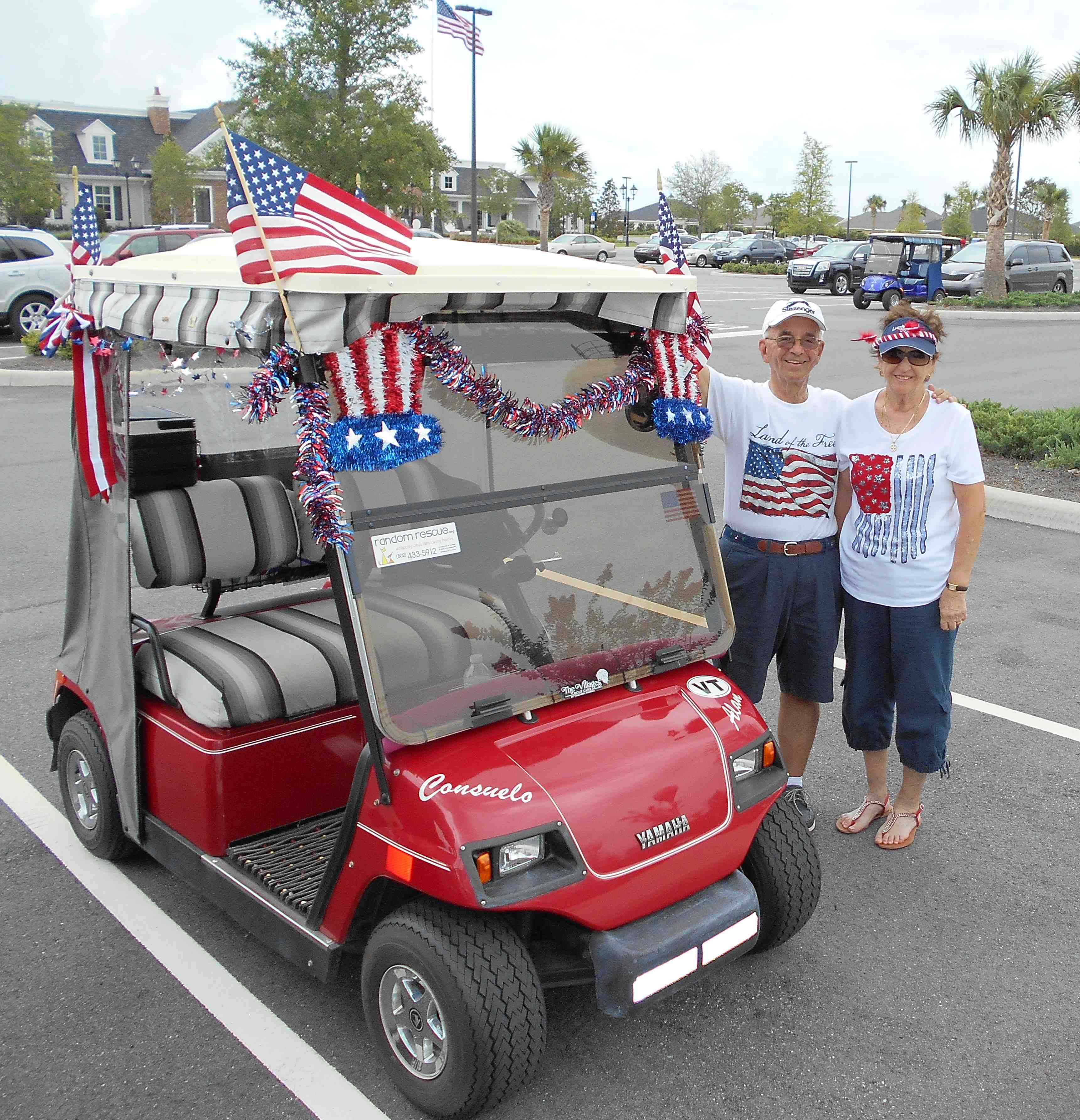 Villagers decorate golf carts with patriotic themes for Fourth of July Decorated Golf Carts For 4th Of July
