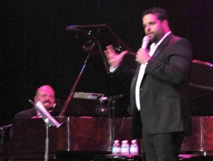 Fernando Varela, right, performs with Maestro Bill Doherty.