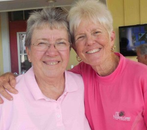 Fran Bishop and Kathy Collins of the Village of Mallory.