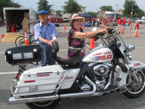 Those attending National Night Out in 2013 had the chance to admire a Lady Lake police motorcycle.