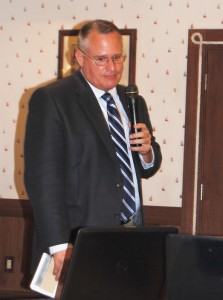 Sumter County Administrator Bradley Arnold spoke to Republicans Thursday.