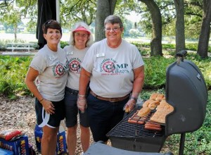 Lisa Parkyn, Joyce Veneruso and Pam Henry fired up the grill at the Paradise Park Picnic.