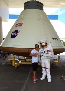 David, a foreign exchange from Germany, at NASA.