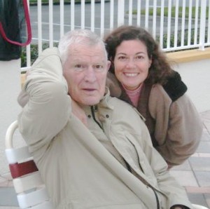 George Scott with his daughter, Kay.