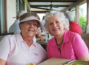 Virginia Trace resident Jan Smith and her friend Barbara Beyer.