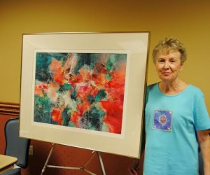 Sharon Wilson's November 'abstract painting with a charcoal pour' class at The Villages Lifelong Learning College is one of several outstanding workshops offered by VAA members.​