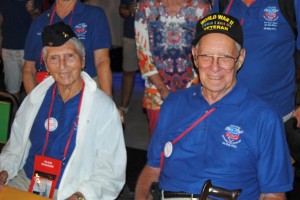 Navy Wave Eleanor Koppsel and Navy Veteran John Rehfus had a memorable day.​