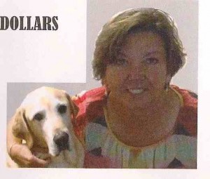 Donna Kempa's campaign literature features her dog, Parson.
