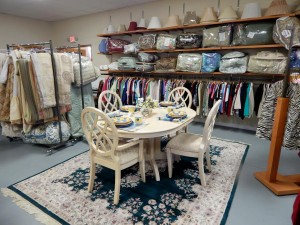 Merchandise at 'Bargains and Blessings' includes furniture, appliances, apparel and home goods.
