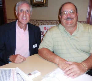 Russ D’Emidio, left, is getting help on his campaign from his friend, John Castaldo.