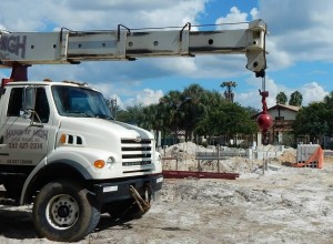 Work continues at the Tierra Del Sol recreation center site.