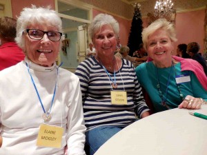 Elaine Midgley, Doris Stevens and Betsy Starr, from left, are Day-Break Club volunteers.