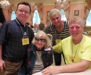Michael Elfrank, Ursula Penix, Doris Stevens aand Howard Penix. from left at Friday's Day-Break Club event.