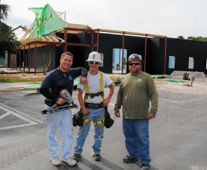 Construction workers take pride in building what they say will be a beautiful recreation center.