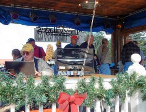 The Pavillion at Lake Sumter Landing became a radio wave transmitting station on Saturday.