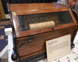 A Gem Roller Organ from 1880 is among the items on display.