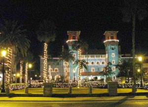 It's fun to stroll the streets of St. Augustine and enjoy the lights.