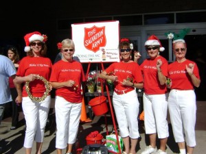 The Aloha 'O Ka Hula Dance Troupe "rang" the bells for the Salvation Army at Wal-Mart.