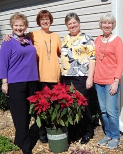 Old Philadelphia friends, Duval Villager Diane Robinson, Marie Gardenier, Vickie Robinson (no relation) and Cindy Kinkaid.