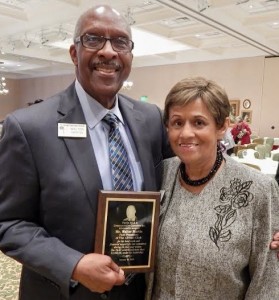 Walter Martin and wife Janice. Martin was honored for his work on behalf of the MLK Committee.