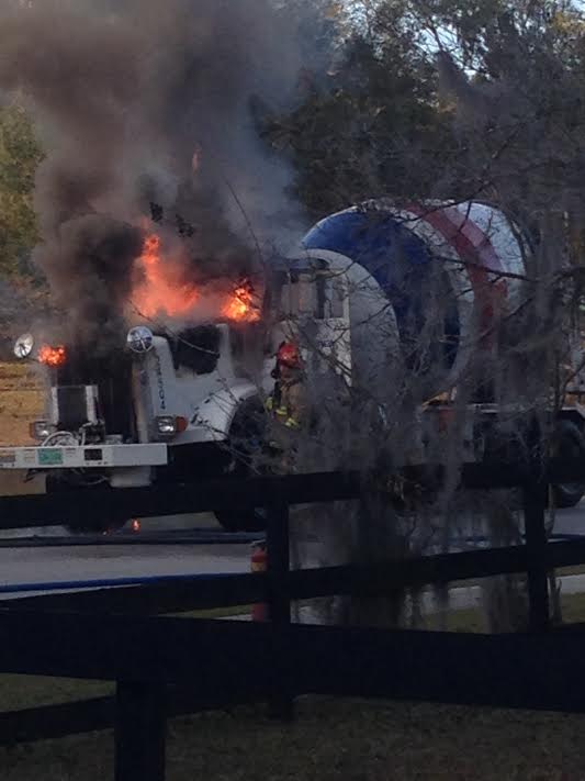 Cemex driver escapes injury when fire breaks out in truck | Villages