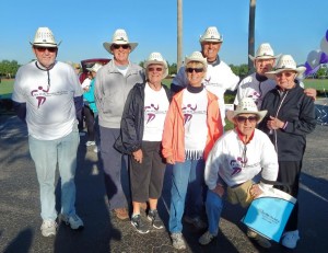Don and Lois Fox, Judy and Pete Maltby , Jack Harlick and Carol Robinson were among 250 walkers from Freedom Pointe.