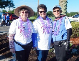 Sisters Janet Sanborn and Brenda Jackson with Phyllis Wann were with a Gilchrist Village team.