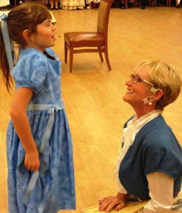 Sydney Rich as Amaryllis and Jill Marrese.