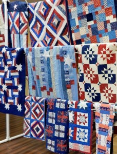The quilts in the show hada patriotic theme.