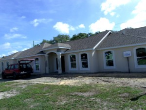 Home being built with RV garage turning heads on the Historic Side