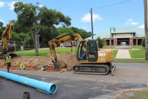 Work has begun on the water main that will supply water to The Villages of Fruitland Park.