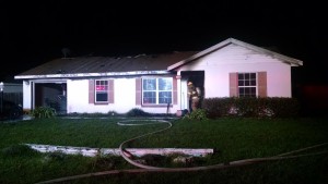 Firefighters responded to a blaze at this home in Ocala.