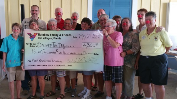 The Rainbow Family & Friends donated $4,500 to Deliver the Difference.